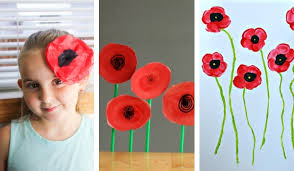 Poppy flower drawing for kids. 10 Poppy Crafts For Remembrance Day