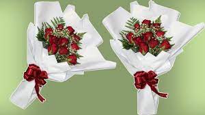 Want to learn how to create a simple but beautiful bouquet of flowers straight from your garden to table? 10 Roses Arrange Flowers Bouquet Flower Wrapping Techniques Flower Bouquet Arrangement Youtube
