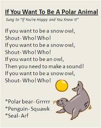 If You Want To Be A Polar Animal Song Great For Winter Time Arctic Animals Preschool Preschool Songs Classroom Songs