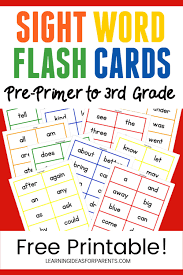 These printable sight words pages include age specific dolch sight words worksheets so you know what sightwords your child should know by grade: Dolch Sight Word Flash Cards Free Printable For Kids