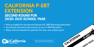 Want to select a pin. California P Ebt Extension 2020 2021 School Year California Food Stamps Help