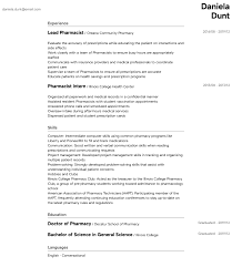 The pharmacist resume examples are explain the lots of details about the applicant, including skills, performances in sports and other activities, qualification, academic performances and the personal. Pharmacist Resume Samples All Experience Levels Resume Com Resume Com