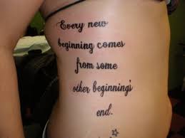 Aside from these, lettering tats like famous quotations are also used frequently on the side of wrist, waist, thigh, stomach, rib, foot, neck, leg, hip, hand and arm. Women Rib Tattoo Quotes Small Quotesgram