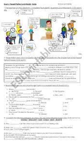 A past modal verb implies something was possible, permitted, obligated or able to be done in the hypothetical sense, but didn't actually happen. Present Perfect Vs Simple Past In Context Esl Worksheet By Valpa