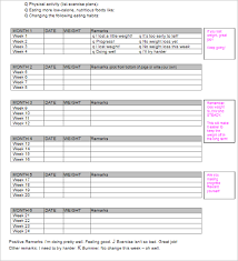 23 Weight Loss Chart Templates Free Excel Formats