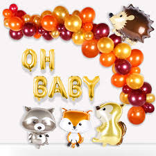 Amazon Com Woodland Baby Shower Balloon Garland Woodland Creatures Balloon Hedgehog Squirrel Fox Raccoon Latex Balloons For Baby Shower Decorations Woodland Party Supplies Boys Girls Birthday Decorations Toys Games