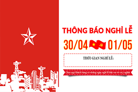 4 ngày dịp lễ 30/04, 01/05. Máº«u Thong Bao Nghá»‰ Lá»… 30 4 Va 1 5 NÄƒm 2021 Ná»™i Bá»™ Cong Ty Cho Khach Hang Meta Vn