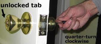 How to unlock bathroom locks with a push hole. Easy Illustrated Instructions On How To Unlock The Bathroom Door