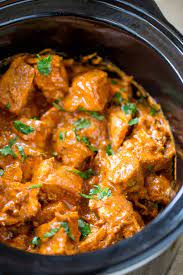Heat oil in a large saucepan over medium heat. Slow Cooker Indian Butter Chicken Recipe Dinner Then Dessert