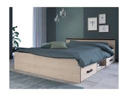 Wenn sie eines haben, sind sie teuer. Bett Mit Stauraum Pablo 2 Schubladen 1 Ablage 140 X 190 Cm Eichefarben Kaufen