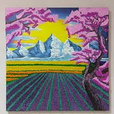 The dip technique can easily be confused with the drip technique because of the similar name. Impasto Acrylic Drip Painting Furniture Home Living Home Decor Vases Decorative Bowls On Carousell