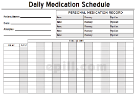 Daily Medication Schedule Template Lamasa Jasonkellyphoto Co