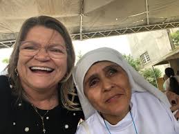 A irmã Elisa responsável pela peregrinação