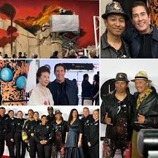 What an incredible evening at the opening night of Los Angeles Art Show  with Sante Losio & Doriana Mazzola. We were lucky enough to witness our  talented friend Robert Vargas in full