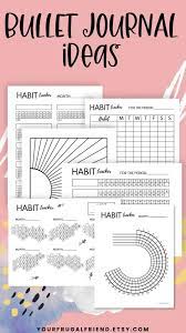 Habit Tracker Printable Bundle Honeycomb Habit Tracker Etsy Video Video In 2021 Habit Tracker Printable Blog Planner Printable Day Planner Design