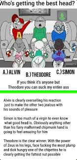 We did not find results for: Who S Getting The Best Head If You Think It S Anyone But Theodore You Can Suck My Entire Ass Alvin Is Clearly Overselling His Reaction Just To Make The Other Two Jealous With