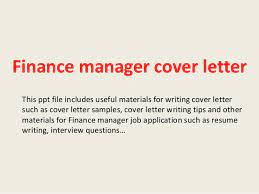 Senior accountant sample cover letter. Finance Manager Cover Letter
