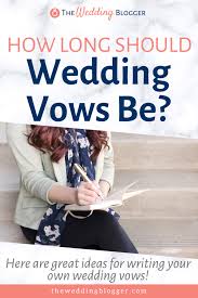 This sample wedding ceremony script or cheat sheet is a simple, streamlined guide to performing a basic, standard marriage ceremony. How Long Should Wedding Vows Be The Wedding Blogger