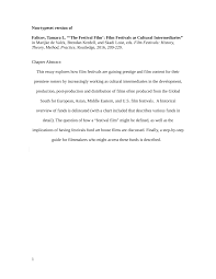 If you make a documentary everyone who appears in your film needs to without fail sign a permission slip. Pdf The Festival Film Film Festivals As Cultural Intermediaries