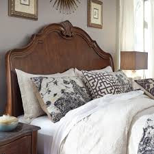 Install a curtain rod on the wall along the ceiling directly above the bed, so that after. Signature Design By Ashley Balinder Arched Wood Sleigh Headboard Walmart Com Walmart Com