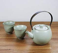 Amazon Com Tea Branch Noa Tea Set For 2 Tea Pot 12 8 Oz 2 Tea Cups Tea Pot Infuser Japanese Tea Set For Adults Tea Set F Japanese Tea Set Tea Tea Set