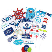 Explore maritime decor to do at home and save money when shopping on alibaba.com. Pack Of 21 Nautical Photo Booth Props Nautical Theme Party 1st First Birthday Party Decor Ahoy Boy Baby Shower Sailor Maritime Photobooth Props Aliexpress
