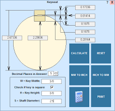 Editcnc Calculator Keyway And Keyseat Calculations