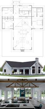 Modern house plans, at their most basic, break with the past and embody the post industrial age with an absence of trim and detail work, perhaps, a stucco or industrial exterior and/or corresponding interior elements, expansive glass inserts resulting in panoramic views, open floor plans and a sense of lightness and breathability. Floor Plan Ch594 Lake House Plans Dream House Plans New House Plans