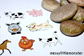 Old Macdonald Farm Animal Story Stones Story Stones Animal Stories School Kids Crafts