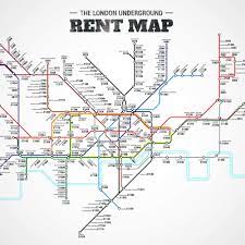The London Underground Rent Map Where You Can T Afford To Live By Stop London Underground London Tube Map London