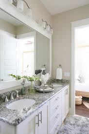 Marble is also easily etched by. Bathroom With White And Grey Granite Countertop The White Granite Is Cambridge Whi White Bathroom Cabinets White Granite Bathroom Granite Bathroom Countertops