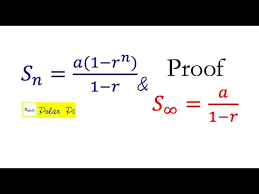 Repeating decimals also can be expressed as infinite sums. Proof Of The Geometric Series Formula Finite Infinite Youtube