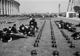 The torch relay―that staple of olympic pageantry―first . German Ss Troops Relaxing At The 1936 Olympic Games In Berlin Rare Historical Photos