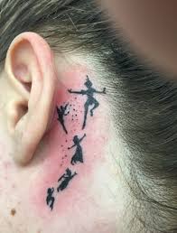 Peter Pan Shadow Tattoos Done By Bill Brown At Ink And Needle West Peterpan Wendy Me Tinkerbell Tattoo Peter Pan Tattoo Shadow Tattoo Ankle Tattoo Small