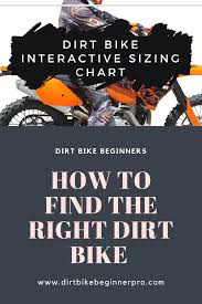 Dirt Bike Sizing Chart Interactive Guide 2019 Bike