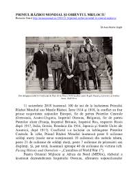 Books about românia în timpul primului război mondial: Doc Primul RÄƒzboi Mondial Si Orientul Mijlociu Gajdo Ana Academia Edu