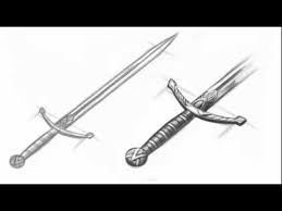 How To Draw A Medieval Sword Swords Medieval Sword Drawing Cartoon Drawings