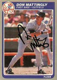Mattingly finished his career with 2,153 hits, 222 home runs, 1,007 runs scored, 1,099 rbi, and a.307 lifetime average. Don Mattingly Baseball Cards By Baseball Almanac