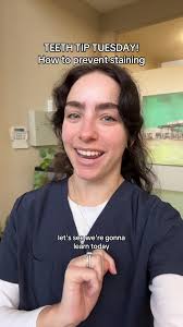 Teeth Tip Tuesday with Sam! How to prevent staining #teethtips  #teethstainremoval #oralhygiene #oralhygienetips #dentistry #dentalhygiene