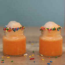 Birthday Cake Jello Shots Tipsy Bartender Orange Creamsicle Float Shots Recipe Orange Creamsicle Tipsy Bartender Alcohol Drink Recipes