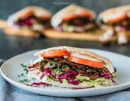 Pilz Gyros Im Fladenbrot Sevencooks Rezept Fladenbrot Gyros Doner Rezept