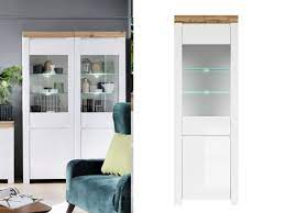 Check spelling or type a new query. Scandinavian Tall Glass Storage Cupboard Display Unit Led Lights White Gloss Oak Impact Furniture