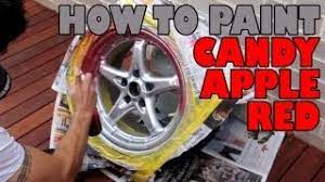 How To Paint Candy Apple Red Diy Youtube