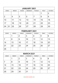 There are 12 calendar styles below to choose from divided into sections for adobe pdf and microsoft excel formats. Free Download Printable Calendar 2021 3 Months Per Page 4 Pages Vertical