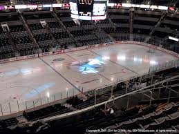 sap center view from upper level 203 vivid seats