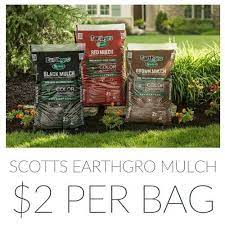 Get the scotts mulch from home depot for the same price when it is one sale. Buy Scotts Earthgro Mulch