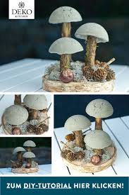 Diy Herbstdeko Mit Pilzen Aus Knetbeton Selbermachen Dieses Diy Projekt Konnt Ihr Ganz Einfach Basteln Die Anleitung F Knetbeton Herbstdeko Herbst Dekoration