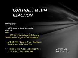 Contrast Media Reaction