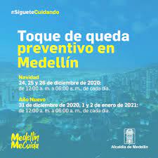 El gobernador de antioquia, aníbal gaviria y el alcalde de medellín, daniel quintero, anunciaron toque de queda para este puente festivo. Facebook