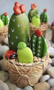 Here's how to make cactus painted rocks with yarn pots! 100 Best Painted Rocks 2021 Photos Decor Home Ideas Painted Rock Cactus Painted Rocks Diy Diy Summer Crafts
